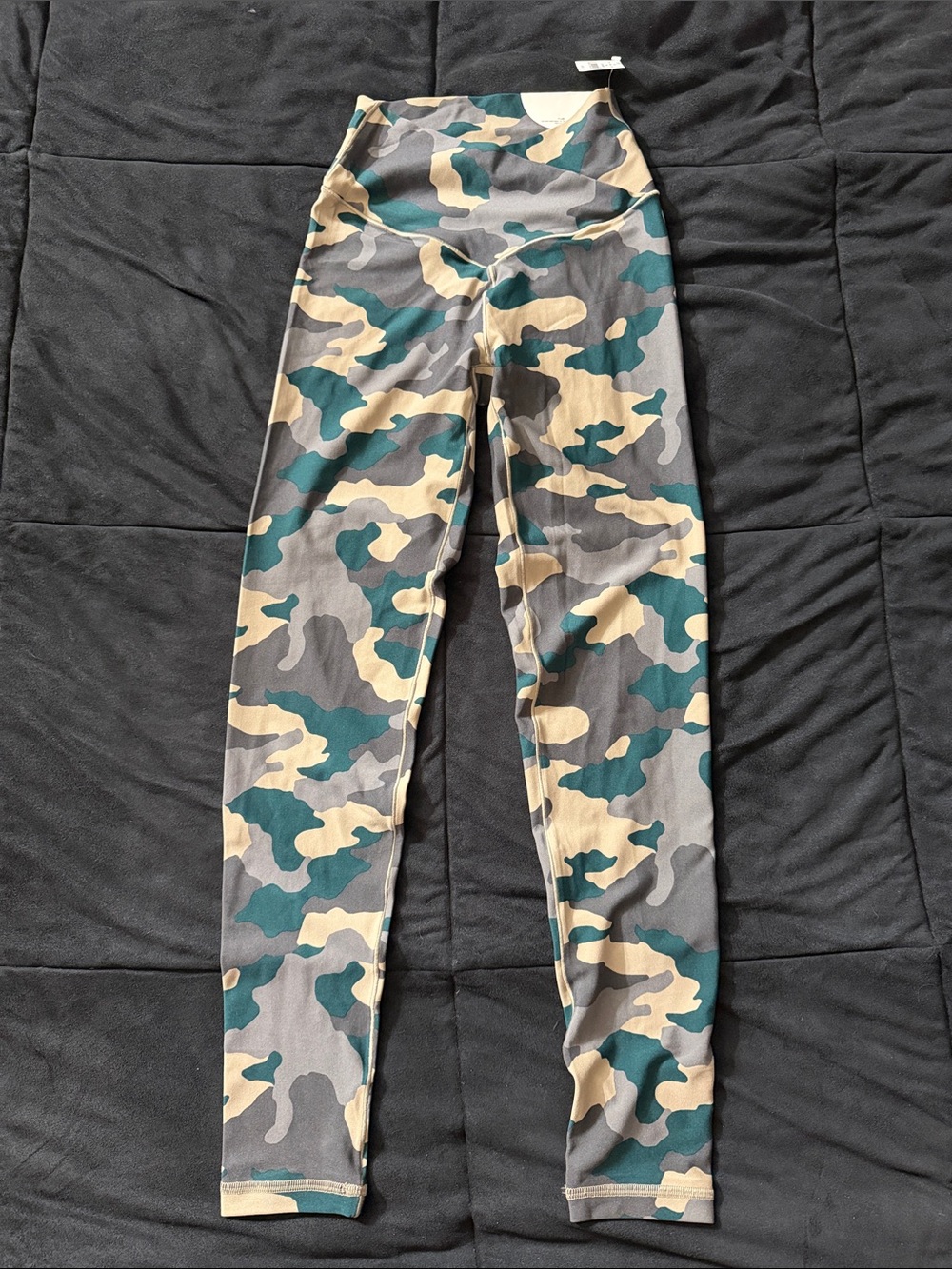 aerie Girls' Camo Leggings - Green, Gray, Tan